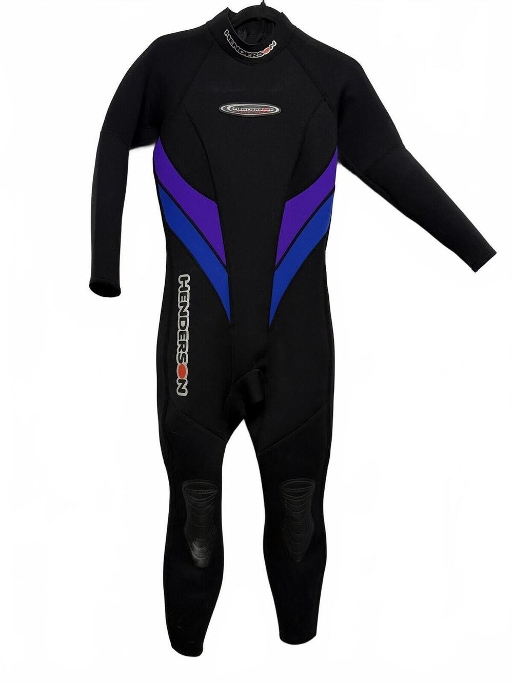 Henderson Dive Wear Full Body Wetsuit with Blue and Purple Accents
